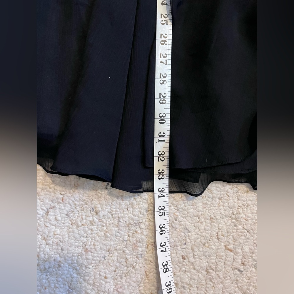 👗 Bella Blue Vintage Chiffon Dress – Size 8 👗 - Picture 12 of 14